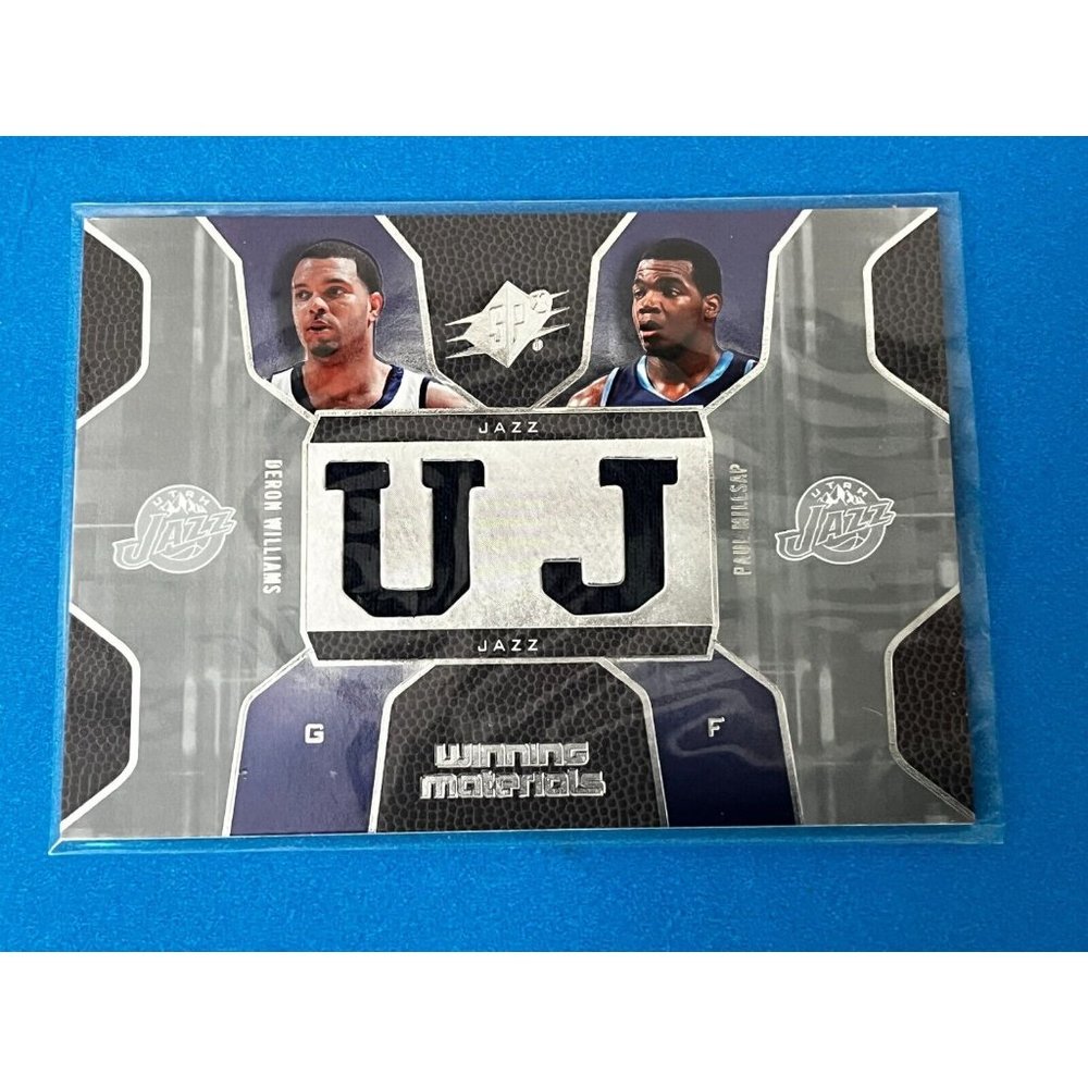 2007-08 SPx Winning Materials Combo Deron Williams Paul Millsap #WMC-WM illini